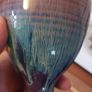 Wonderful Single Studio Art Pottery Goblet by Martin Branch Lyre Pottery, Cloncorban, Rossmore, Clonakilty, West Cork in a Fabulous Colourful Variegated Glaze. # Two Image 7