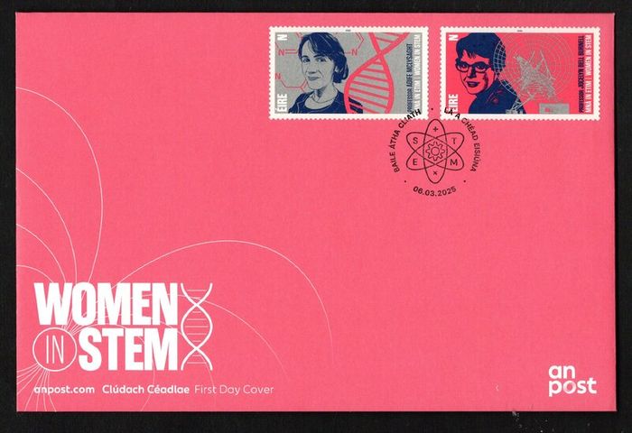 2025 Ireland Women in Stem Commemorative Stamp An Post First Day Cover (FDC)