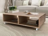 Coffee Table Brown Solid Wood