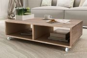 Coffee Table Brown Solid Wood