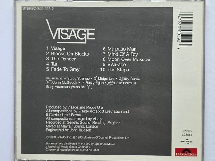 Visage - CD