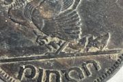 1942 'chickless' Irish Penny, RARE - Black Patina