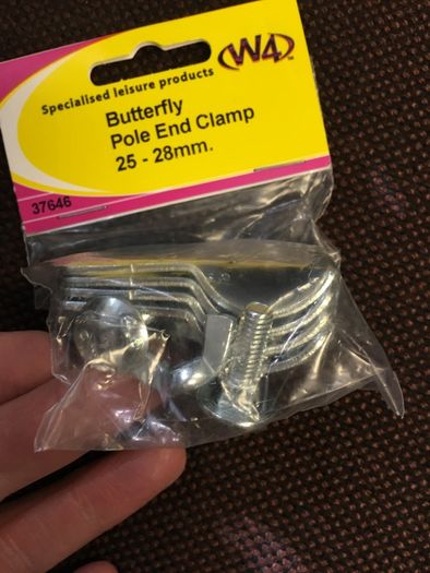 25 - 28 Mm Butterfly Pole End Clamps