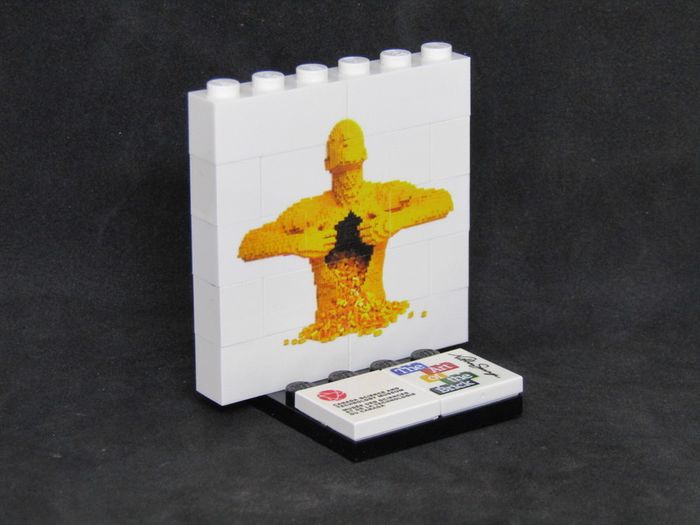 LEGO Rare The Art Of The Brick By Nathan Sawaya Lego Printed Museum Exhibit Limited Edition Promo This Sculpture Simply Was Called Yellow Is His