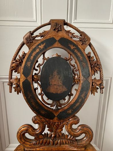 Victorian Aesthetic Movement Hall Chair.