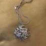 Handmade Silver Pendant with Aquamarine Topaz Stone Image 3