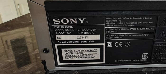 Sony Slv D930 Gi Dvd Vcr Combo Video Player For Sale in Killiney ...