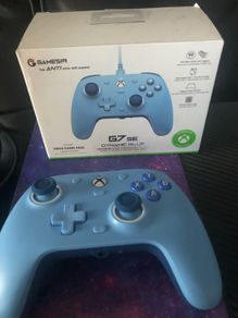 Xbox one with Gamesir G7 dynamic blue controller