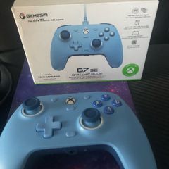 Xbox one with Gamesir G7 dynamic blue controller