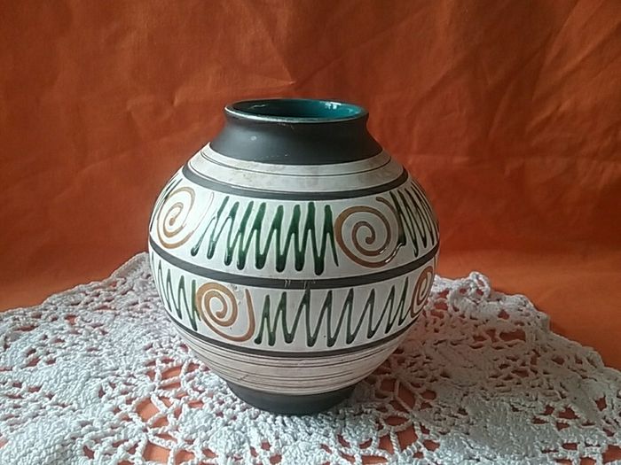 German Pottery Vase & Others
