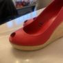 Wedge peep toe shoes Image 6