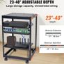 Open Frame Server Rack, 58.5-101.6cm/23-40 in Adjustable Depth, Free Standing or Wall Mount Network Server Rack Image 3