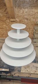 Large 4 Tier Wooden Display Stand