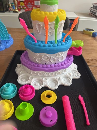 play doh sweet mountain cake set