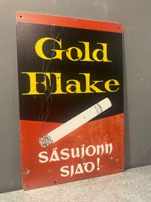Wills Gold Flake Tin Metal sign