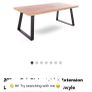 EZLiving Oak Dining/Kitchen Table and Bench Image 3