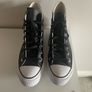 black leather converse size 6 Image 5