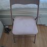 Pink fold up chair Image 2