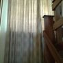 Vintage 70's Beige Brocade Curtains. Image 3