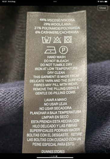 jumper Bnwt Carolyn Donnelly logo jumper with cashmere size small oversized