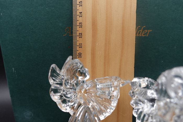 Marquis by Waterford Crystal Angel Candleholders  Pair in Original Box