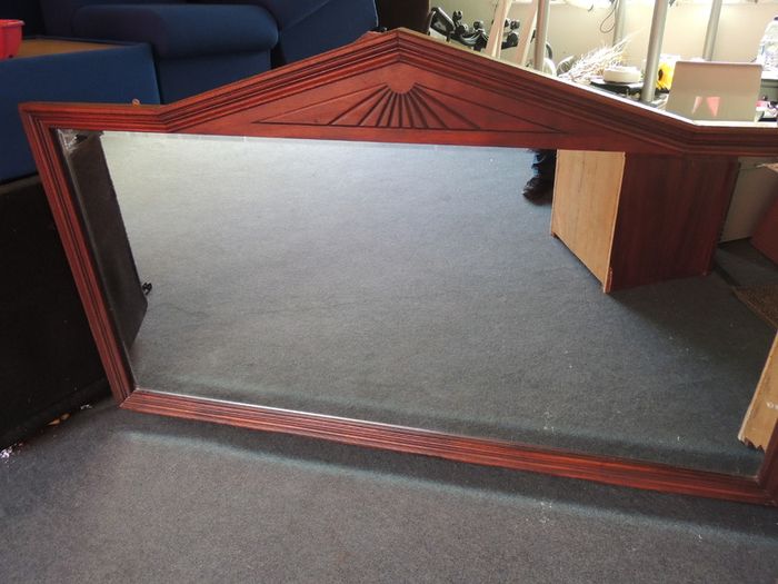 Mirror with Wooden Surround