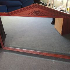 Mirror with Wooden Surround