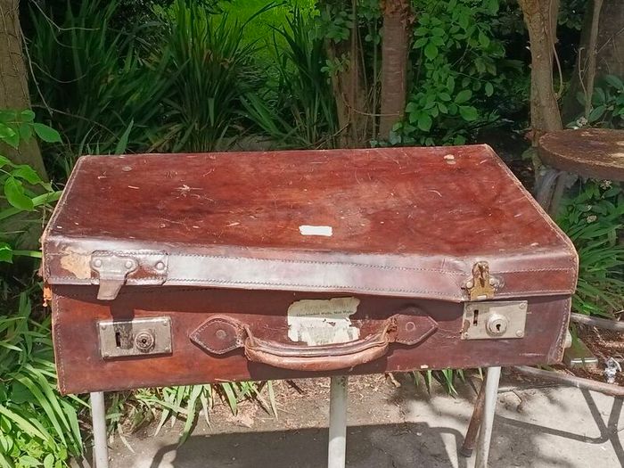 Vintage Leather Suitcase