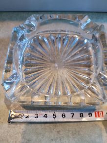 Small Crystal Ashtray No Stamp.