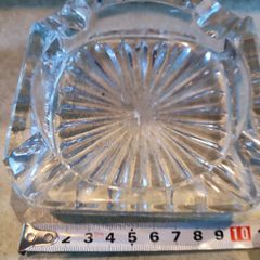 Small Crystal Ashtray No Stamp.