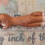 Hand-Carved Wooden Siamese Cat Figurine / Ornament Image 3