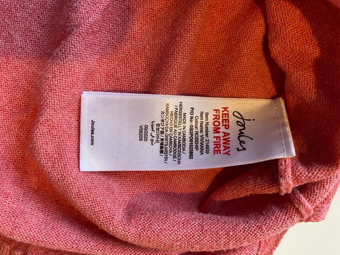 Joules boat neckline knitwear jumper in rosehip 10