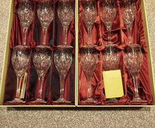 Galway Crystal Kells Wine Goblet Set Of 12