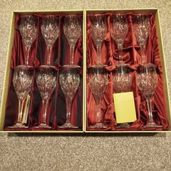 Galway Crystal Kells Wine Goblet Set Of 12