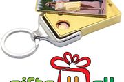 Personalised Photo USB Cigarette Lighter - Gold With Keyring