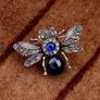 Fly Bee Insect Statement Silver Brooch Image 3