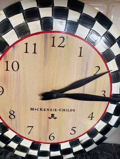 Mc Kenzie Childs clock (read carefully)