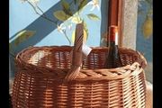 NEW Wicker shopping basket, ideal for the car&amp; top up shop, mushroom picking, picnic. The best quality, sturdy