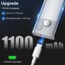 Under Cabinet Kitchen Lights Cupboard - LED Motion Sensor Light Indoor - 1100mAh Rechargeable Battery Operated - Wardrobe Strip Lighting Magnetic Stick Wireless USB Powered Shelf Stairs Counter Closet Image 5
