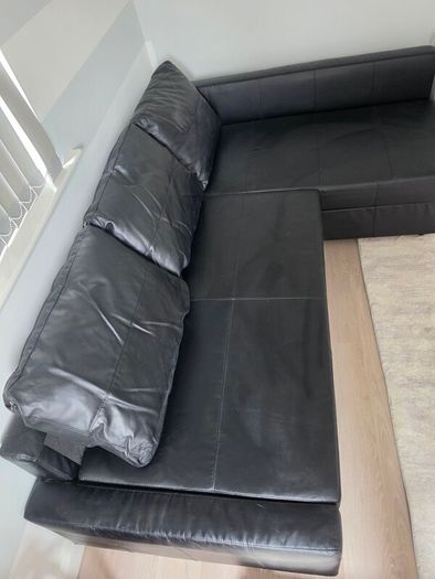 Corner Sofa Bed - Black
