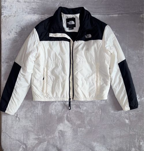 The North Face Size L Gardenia White/Black Gosei Puffer Jacket
