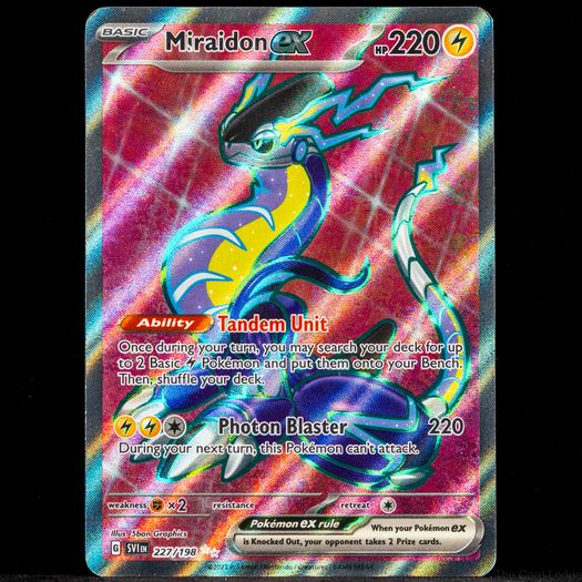 Miraidon EX 227/198 Full Art Ultra Holo Rare Scarlet & Violet Base Set Pokemon Card SV