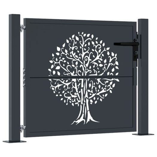 Garden Gate Anthracite 105x80 cm