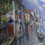 Canal grand venice oil on canvas 35" x 23" Image 4