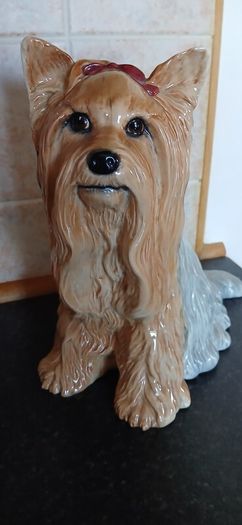 beautiful Yorkshire terrier figurine