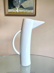 Arabia Storybirds Oliver White Ceramic Vase, Vintage 90's Finland
