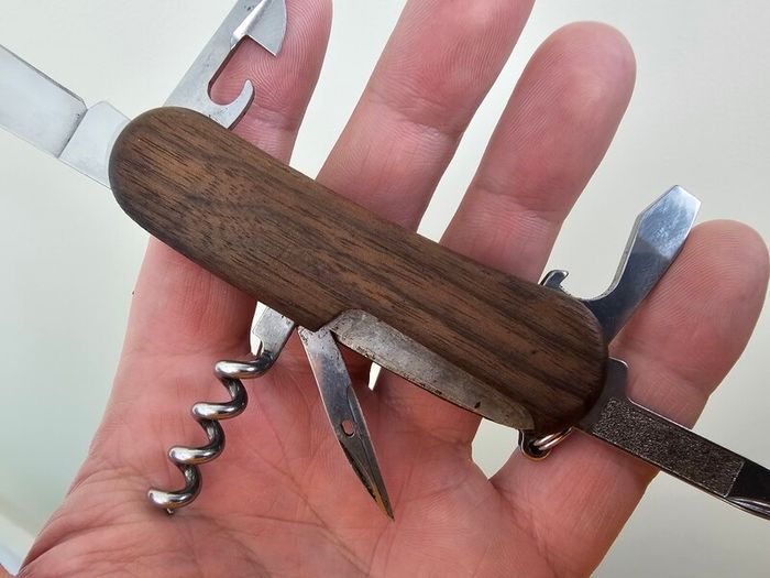 Victorinox Delemont 84mm Model with Walnut Handle Swiss Army Knife