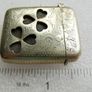 Vintage Silver Plated Vesta Case Matchsafe Irish Connemara Shamrock Lucky Image 8