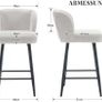 Set of 2 Kitchen Bar Stools Breakfast Bar Chairs for Dining Room Image 2