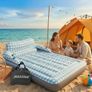 Blow Up Mattress King Size Inflatable Mattress with Headboard, 3 Mins Fast Inflation Air Bed, Air Mattress Double Blow Up Bed with Flocked Surface for Camping, Guest, Festivals, 203x152x23cm Image 3